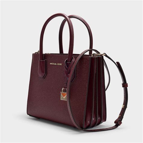 michael kors burgundy bag|michael kors brown leather backpack.